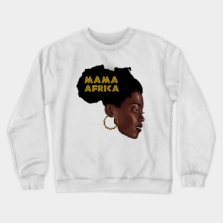 Mama Africa, Black Girl Magic, Love African Woman, Turban Woman, African Beauty. Crewneck Sweatshirt